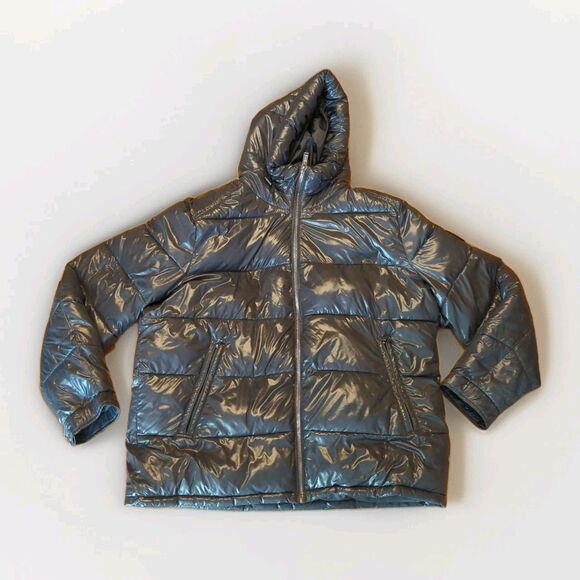 Michael Kors Puffer Coat Jacket Mens XXL Gray Hooded Water Resistant Winter - Picture 1 of 9
